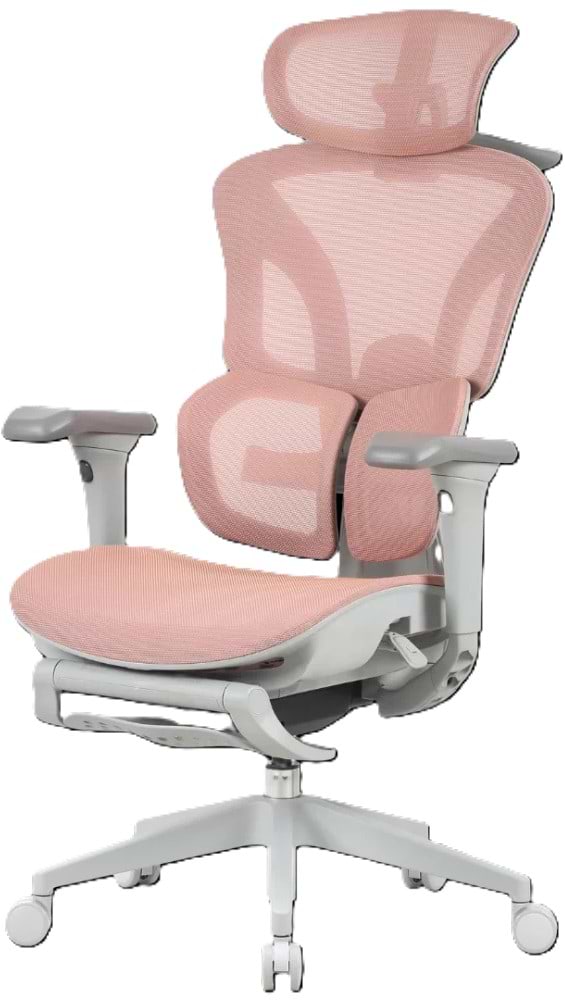 Кресло офисное OfficePro Elite OC950GLP Gray/Light Pink